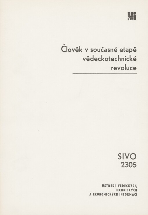 Člověk v současné etapě vědeckotechnické revoluce