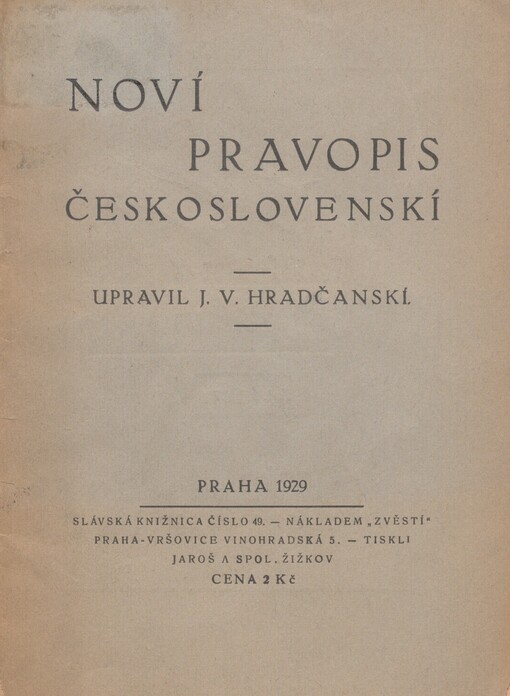 Noví pravopis československí