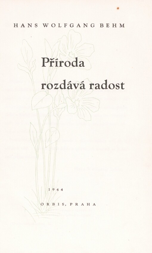 Příroda rozdává radost