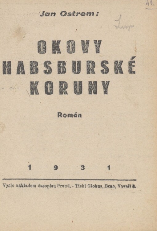 Okovy Habsburské koruny: Román