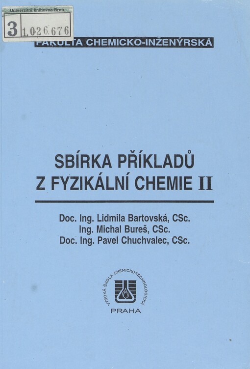 Sbírka příkladů z fyzikální chemie II