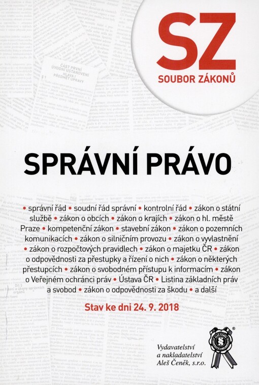 Správní právo: (soubor zákonů). Správní právo