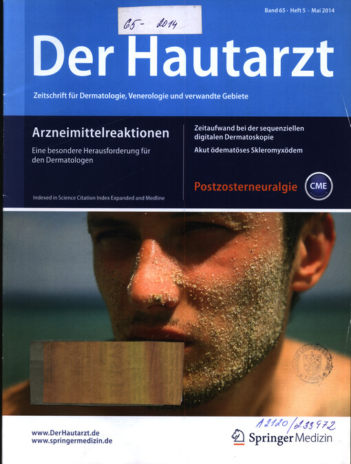 Der Hautarzt : Organ der Deutschen Dermatologischen Gesellschaft
