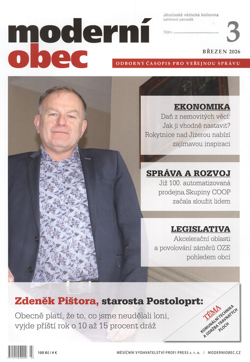 Moderní obec : měsíčník pro komunální politiku a regionální rozvoj