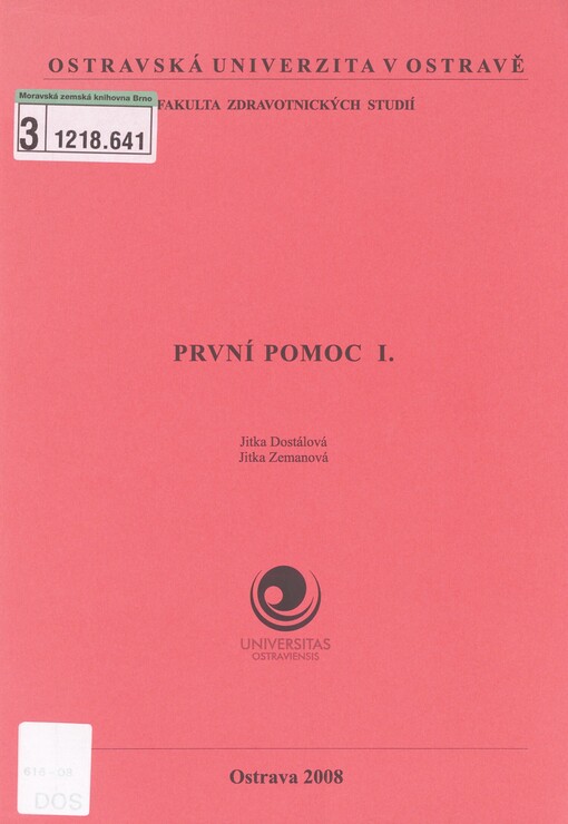 První pomoc. I. díl
