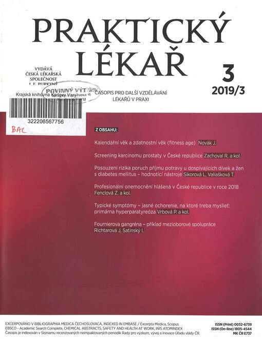 Praktický lékař : časopis pro další vzdělávání lékařů