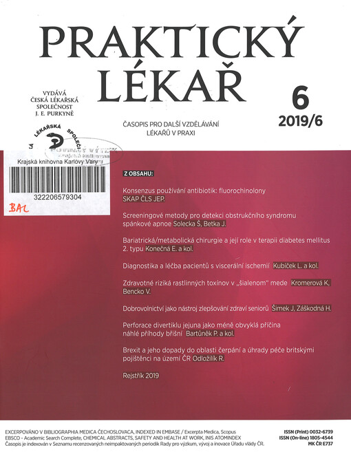Praktický lékař : časopis pro další vzdělávání lékařů