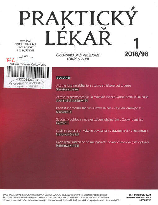 Praktický lékař : časopis pro další vzdělávání lékařů