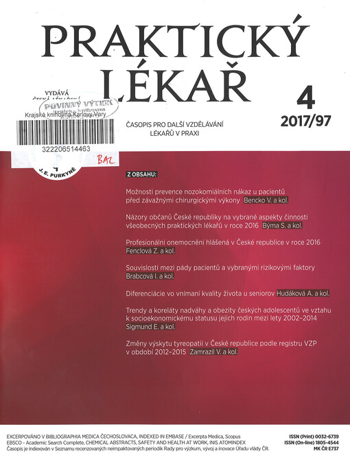 Praktický lékař : časopis pro další vzdělávání lékařů