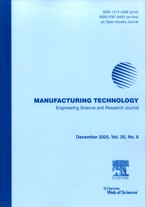 Manufacturing technology : journal for science, research and production