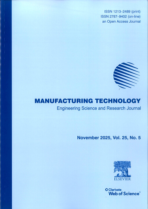 Manufacturing technology : journal for science, research and production