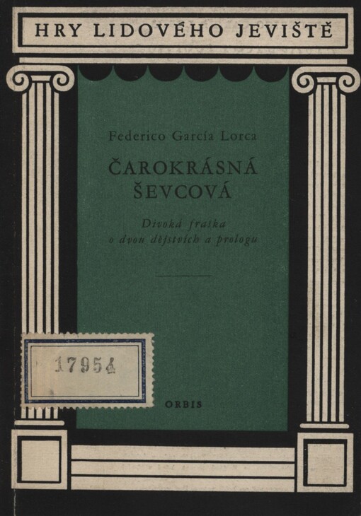 Čarokrásná ševcová: Divoká fraška o 2 dějstvích a prologu