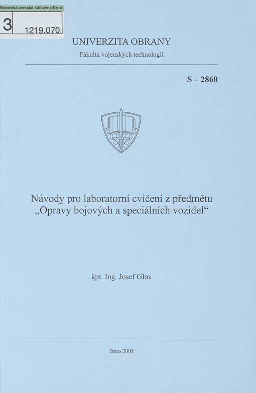 Návody pro laboratorní cvičení z předmětu 