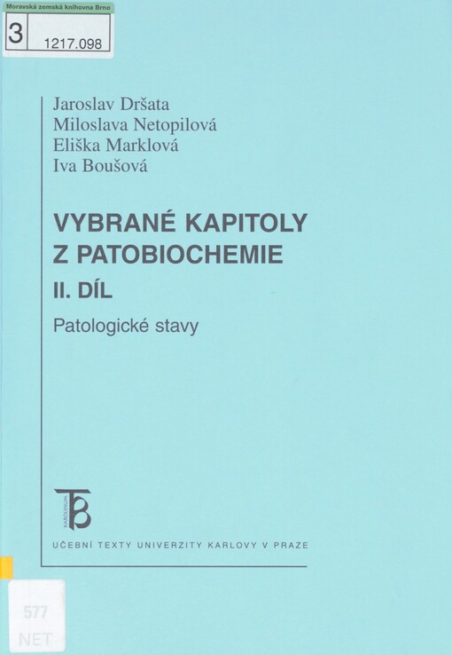 Vybrané kapitoly z patobiochemie