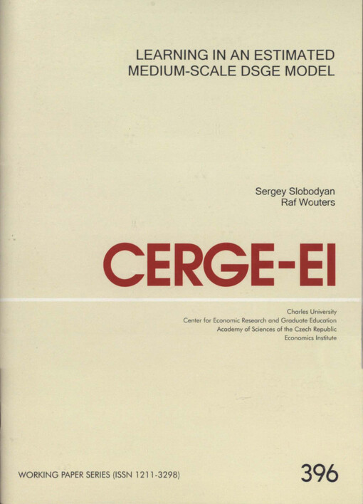 Learning in an estimated medium-scale DSGE model