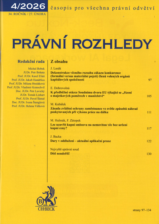 Právní rozhledy : časopis pro všechna právní odvětví