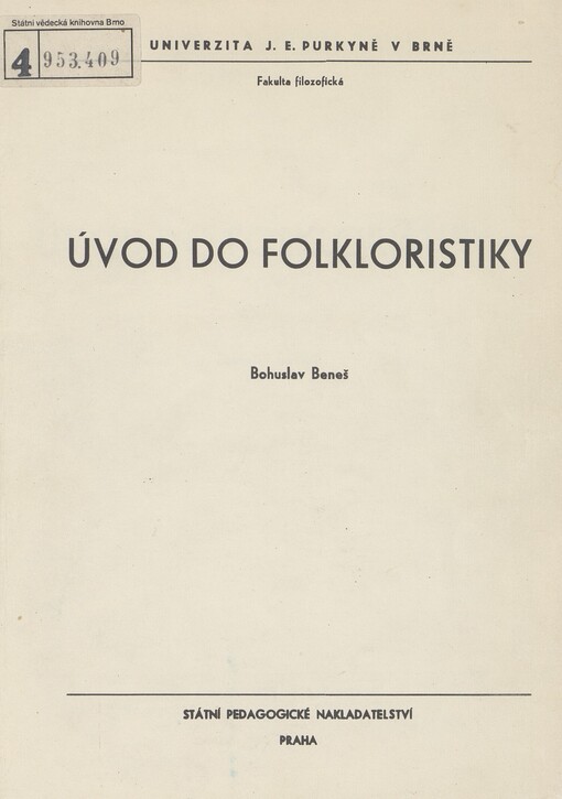 Úvod do folkloristiky