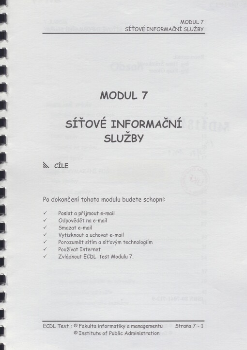 Modul 7 - Síťové informační služby