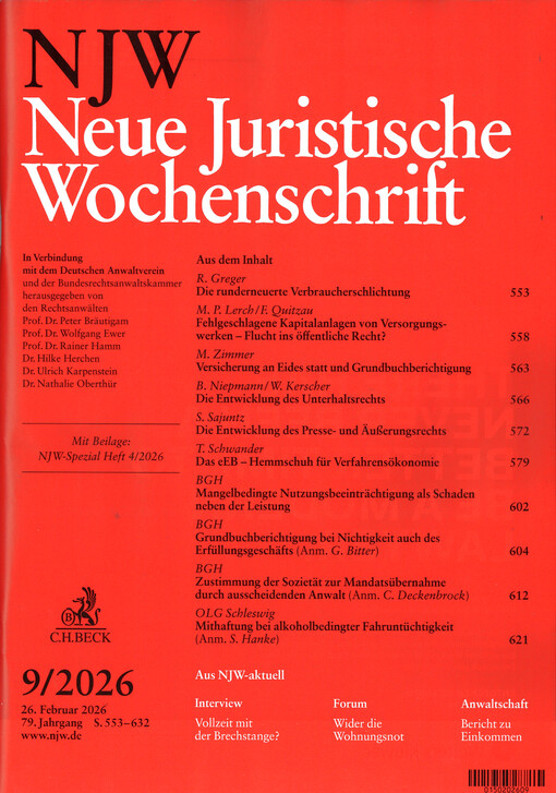Neue juristische Wochenschrift