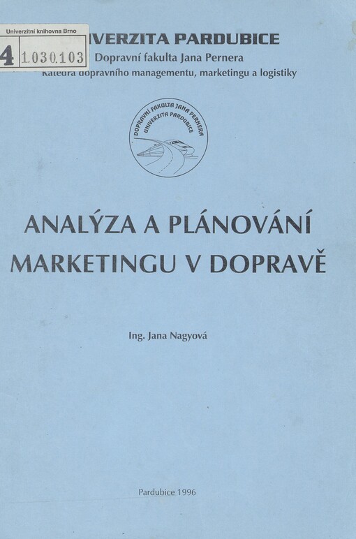 Analýza a plánování marketingu v dopravě
