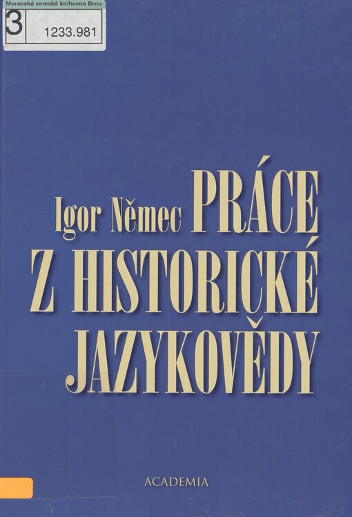 Práce z historické jazykovědy