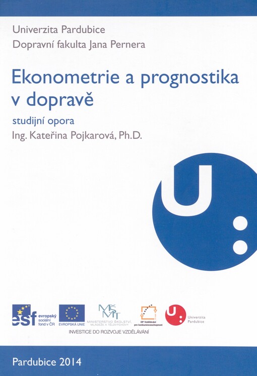 Ekonometrie a prognostika v dopravě: studijní opora