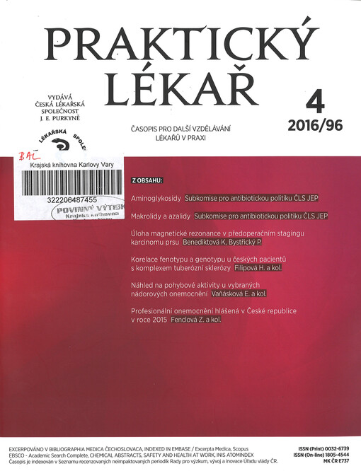 Praktický lékař : časopis pro další vzdělávání lékařů