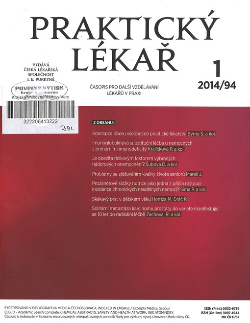 Praktický lékař : časopis pro další vzdělávání lékařů