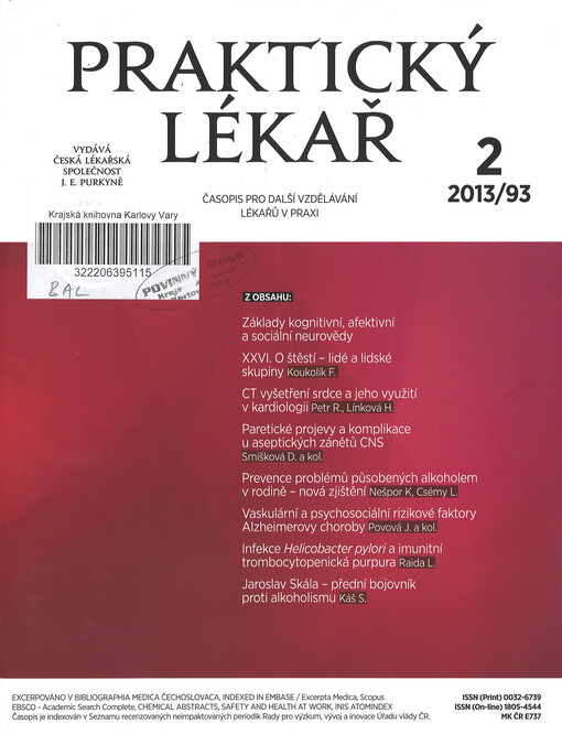 Praktický lékař : časopis pro další vzdělávání lékařů