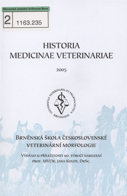 Brněnská škola československé veterinární morfologie