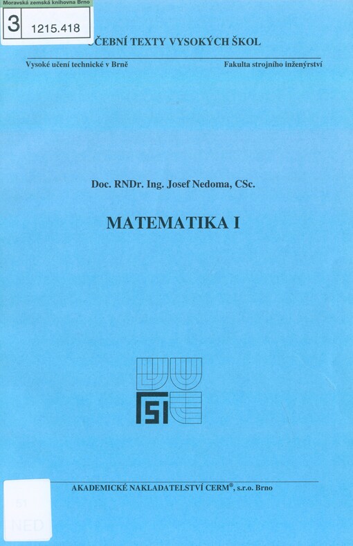 Matematika I