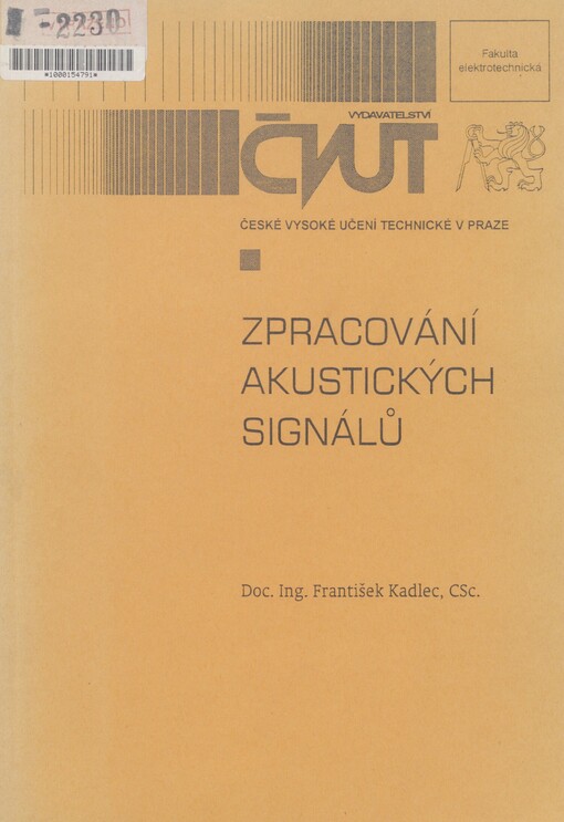 Zpracování akustických signálů