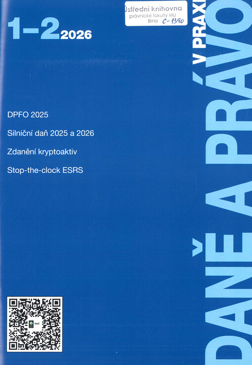 Daně a právo v praxi : měsíčník informací z oblasti daní, práva a financí