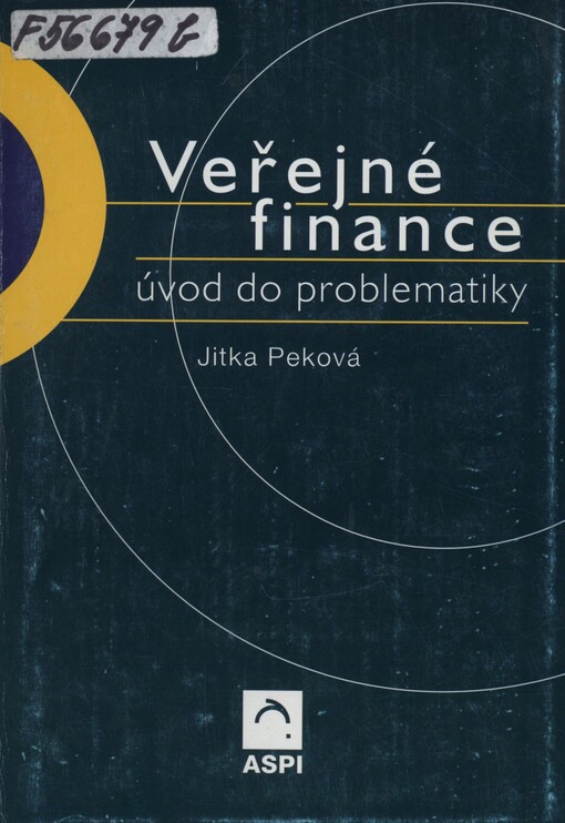Veřejné finance: úvod do problematiky