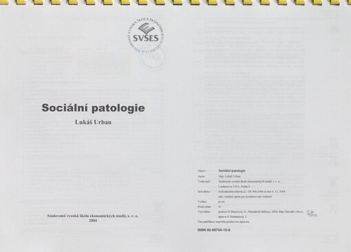 Sociální patologie
