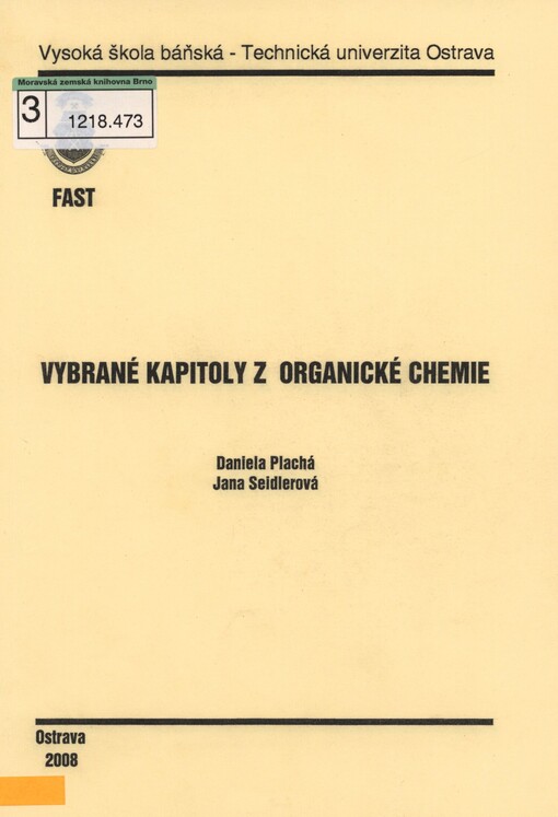 Vybrané kapitoly z organické chemie