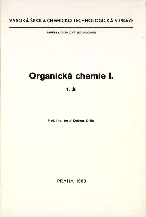 Organická chemie I