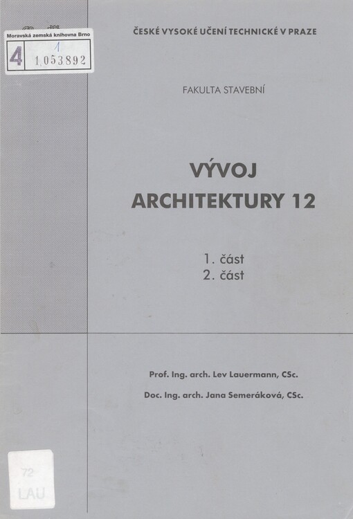 Vývoj architektury 12