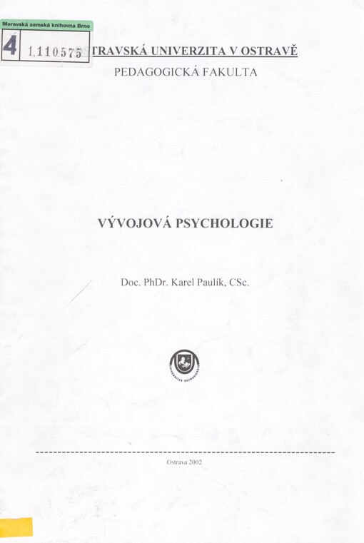 Vývojová psychologie