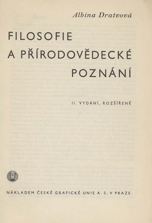Filosofie a přírodovědecké poznání