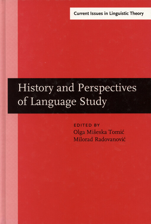 History and perspectives of language study : papers in honor of Ranko Bugarski