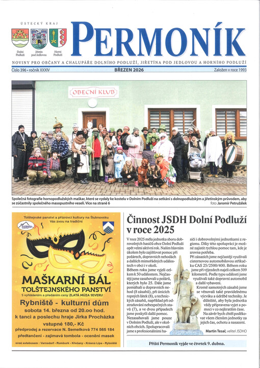 Permoník : noviny pro občany a chalupáře Jiřetínska