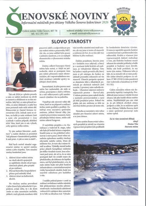 Šenovské noviny : měsíčník pro občany Velkého Šenova
