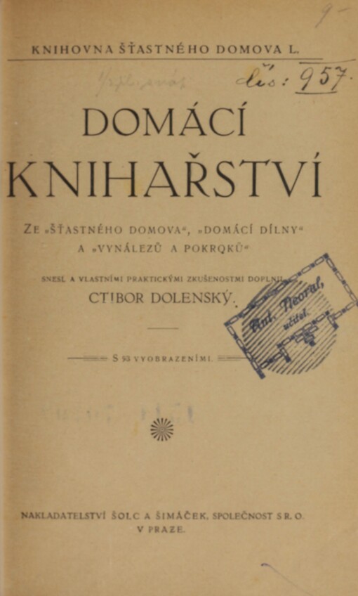 Domácí knihařství