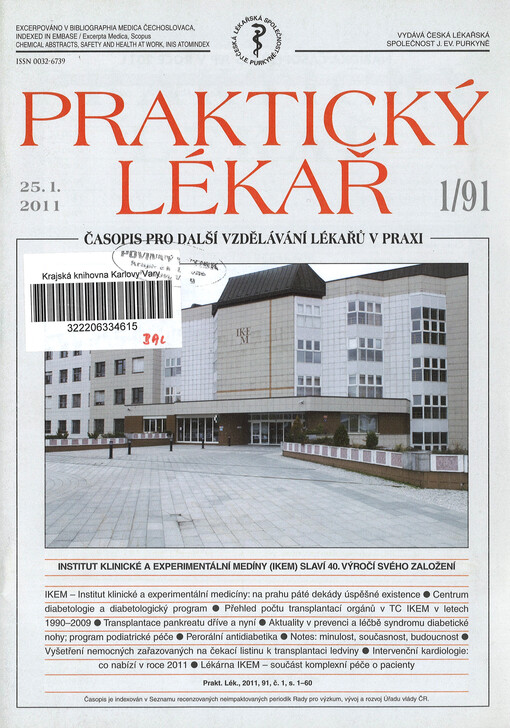 Praktický lékař : časopis pro další vzdělávání lékařů