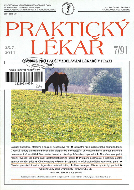 Praktický lékař : časopis pro další vzdělávání lékařů