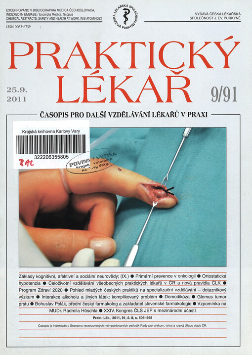 Praktický lékař : časopis pro další vzdělávání lékařů