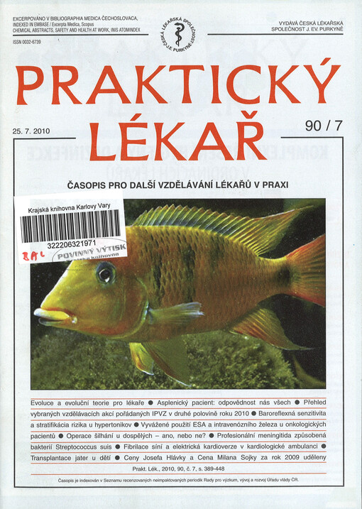 Praktický lékař : časopis pro další vzdělávání lékařů