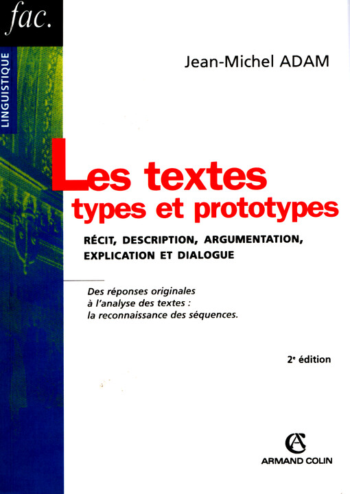 Les textes : types et prototypes : récit, description, argumentation, explication et dialogue