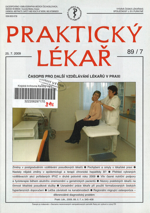 Praktický lékař : časopis pro další vzdělávání lékařů